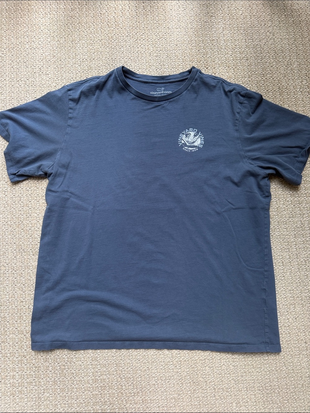 Vineyard Vines Men’s Navy Short-Sleeve Logo T-Shirt